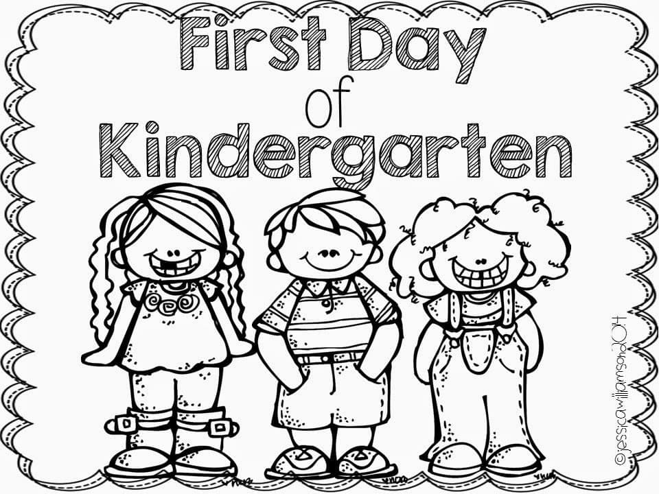 First day of school coloring pages