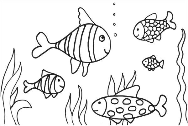 Fish coloring pages