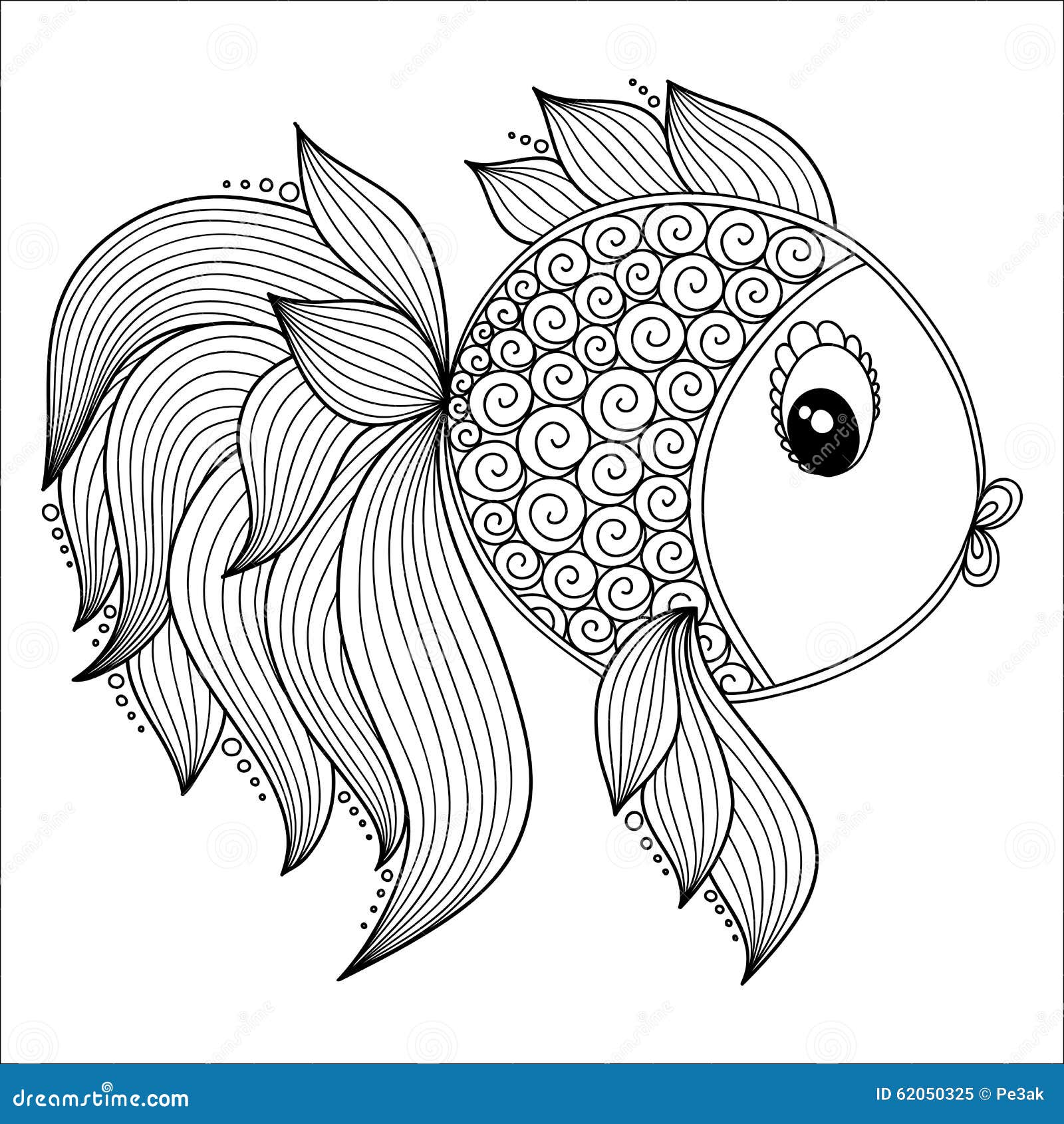 Coloring pages fish stock illustrations â coloring pages fish stock illustrations vectors clipart