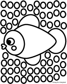 Fish shapes coloring pages