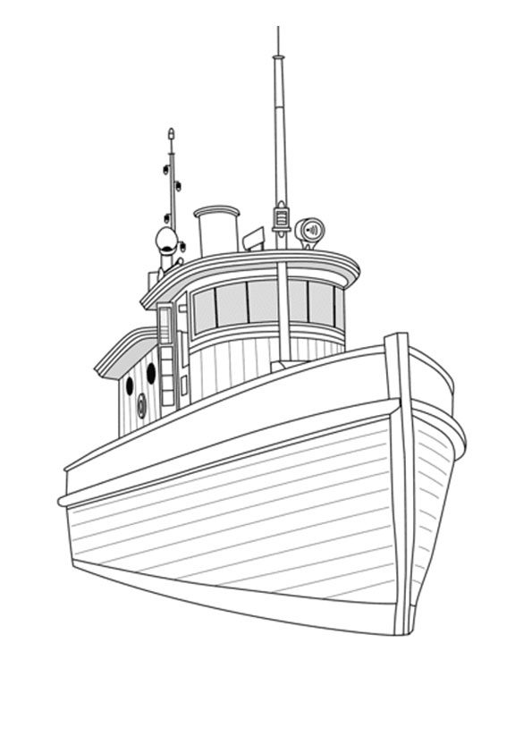 Coloring pages printable boat coloring pages for kids