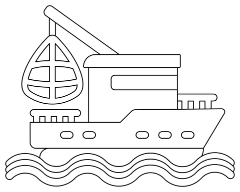 Fishing boat coloring page free printable coloring pages