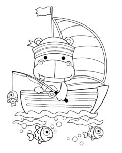 Printable boat coloring pages for kids add some color to that boat