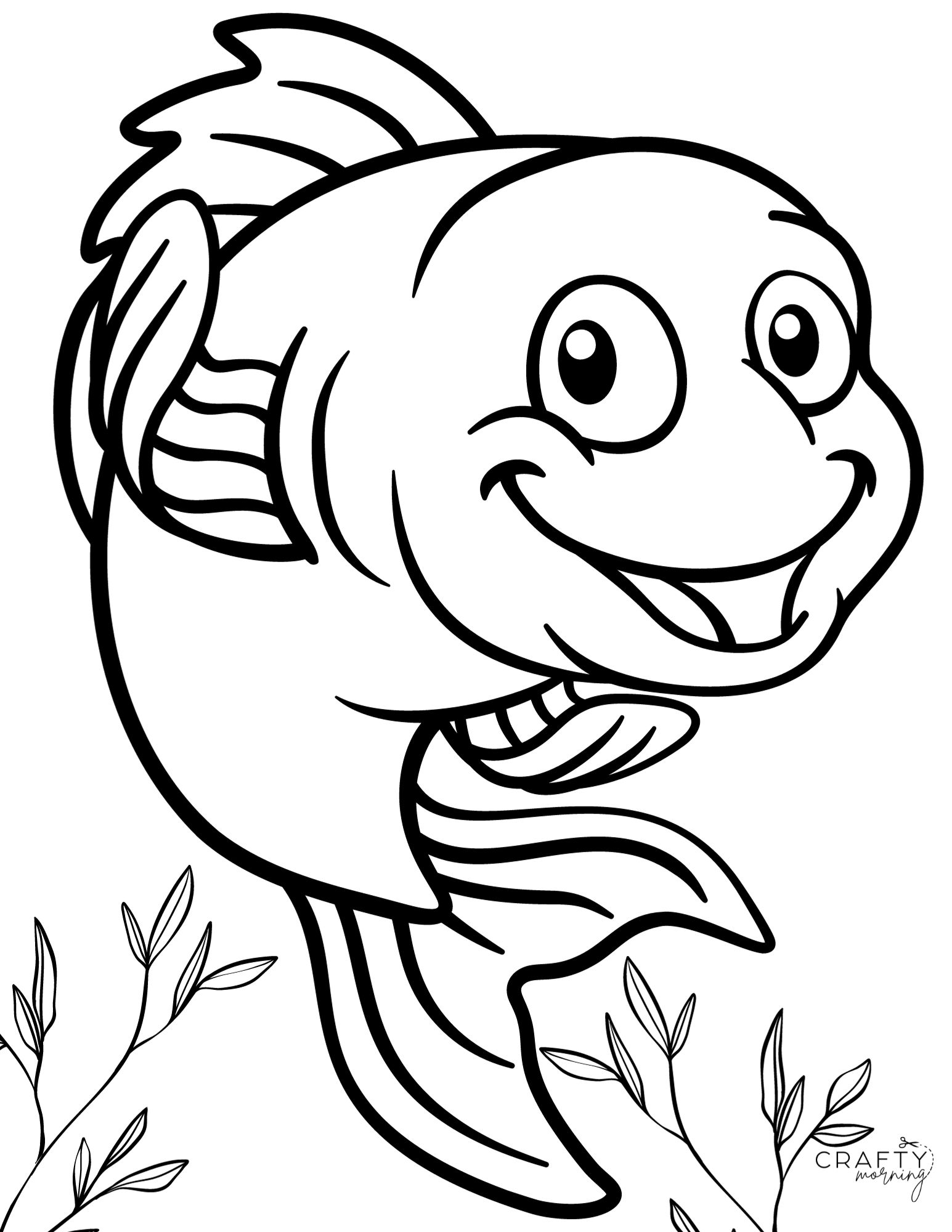 Printable fish coloring pages