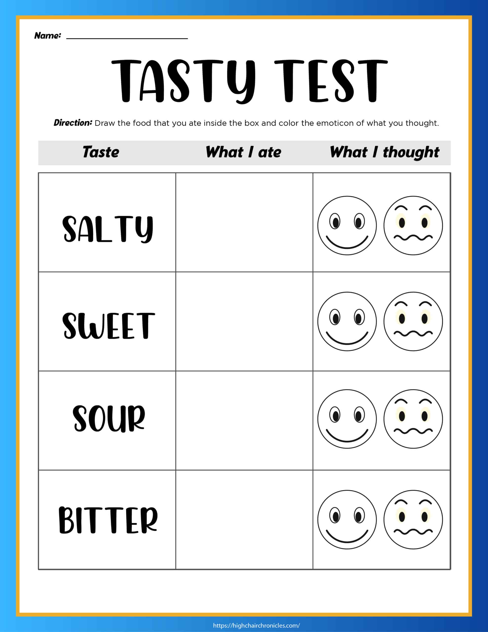 Senses worksheets for preschool and kindergarten