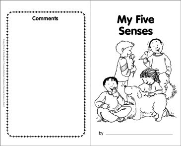My five senses draw write activity printable mini