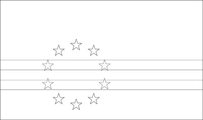 Coloring pages for the flags of the world