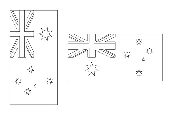 Australian flag outline images stock photos d objects vectors