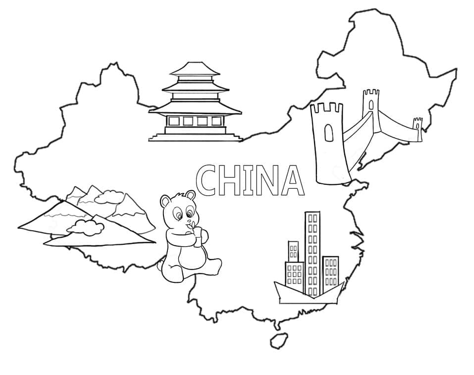 China coloring pages