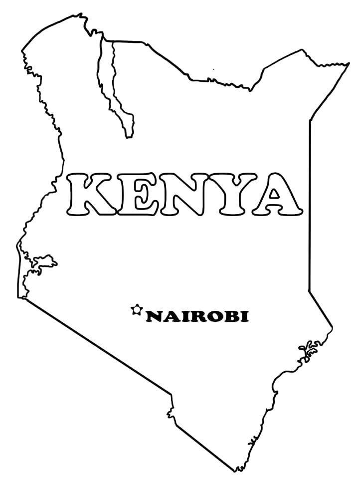 Kenya coloring pages
