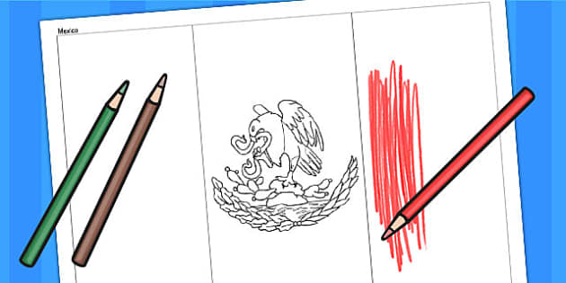 Mexican flag louring sheet