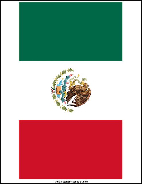 Stand out mexican flag printables coloring pages