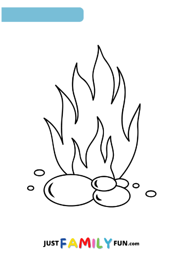 Printable flame templates just family fun