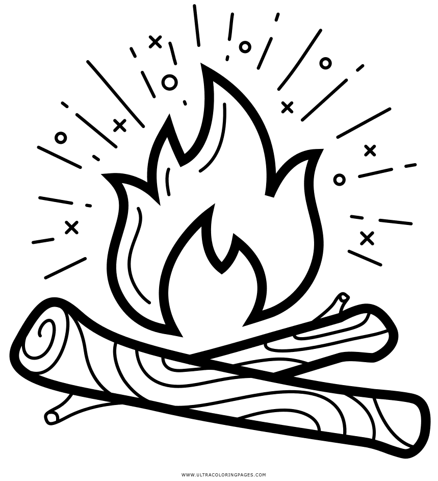 Fire coloring pages printable for free download