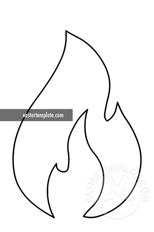 Fire flame template
