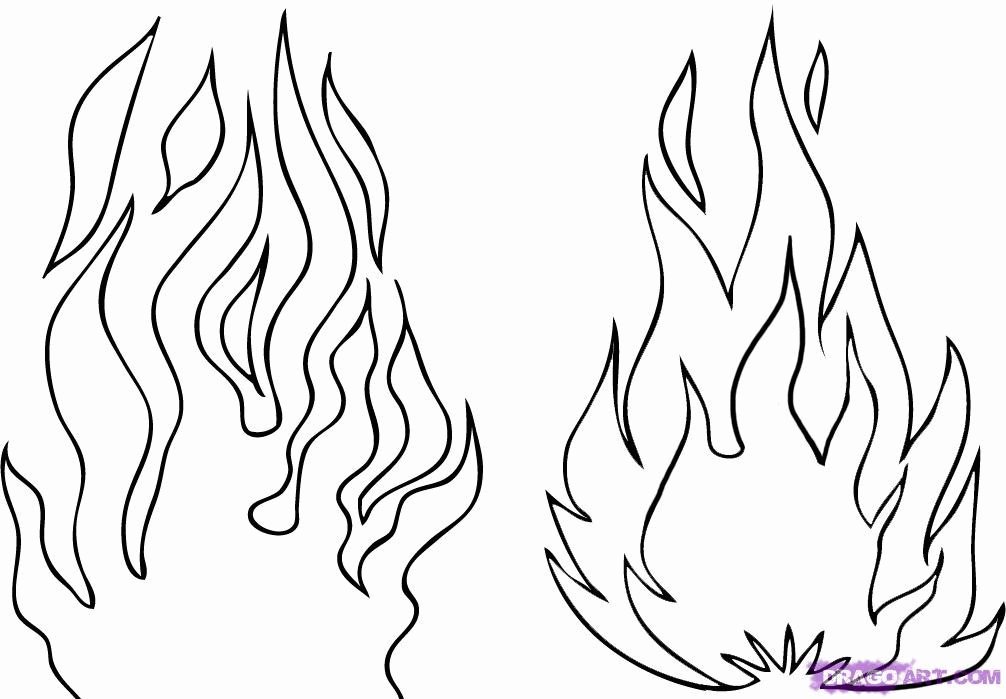 Printable fire coloring pages