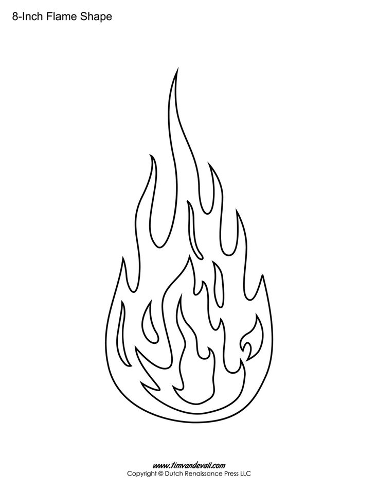 Templates printable free flames stencils