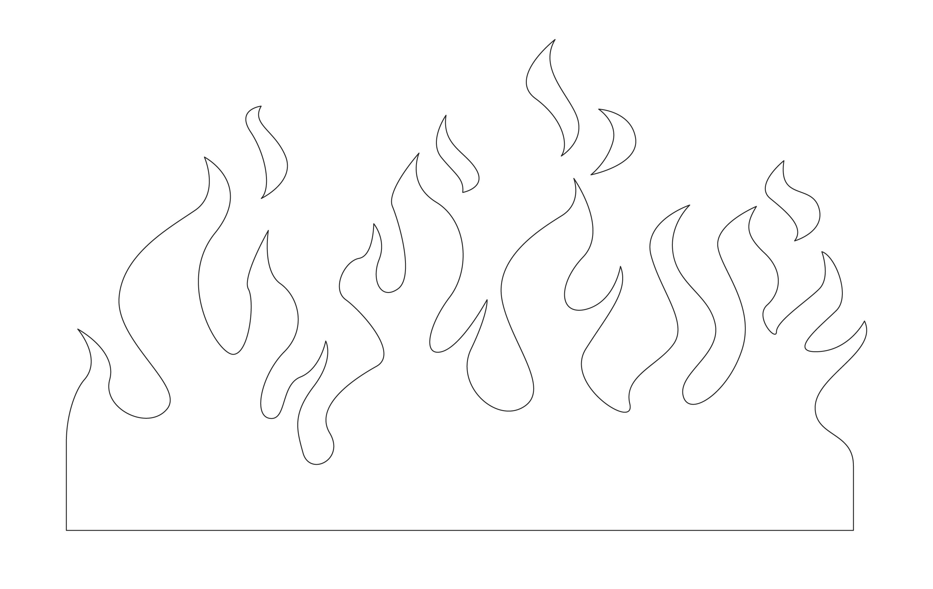 Best printable flame templates stencils pdf for free at