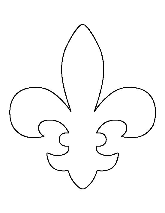Printable fleur de lis template stencils stencil patterns medieval party