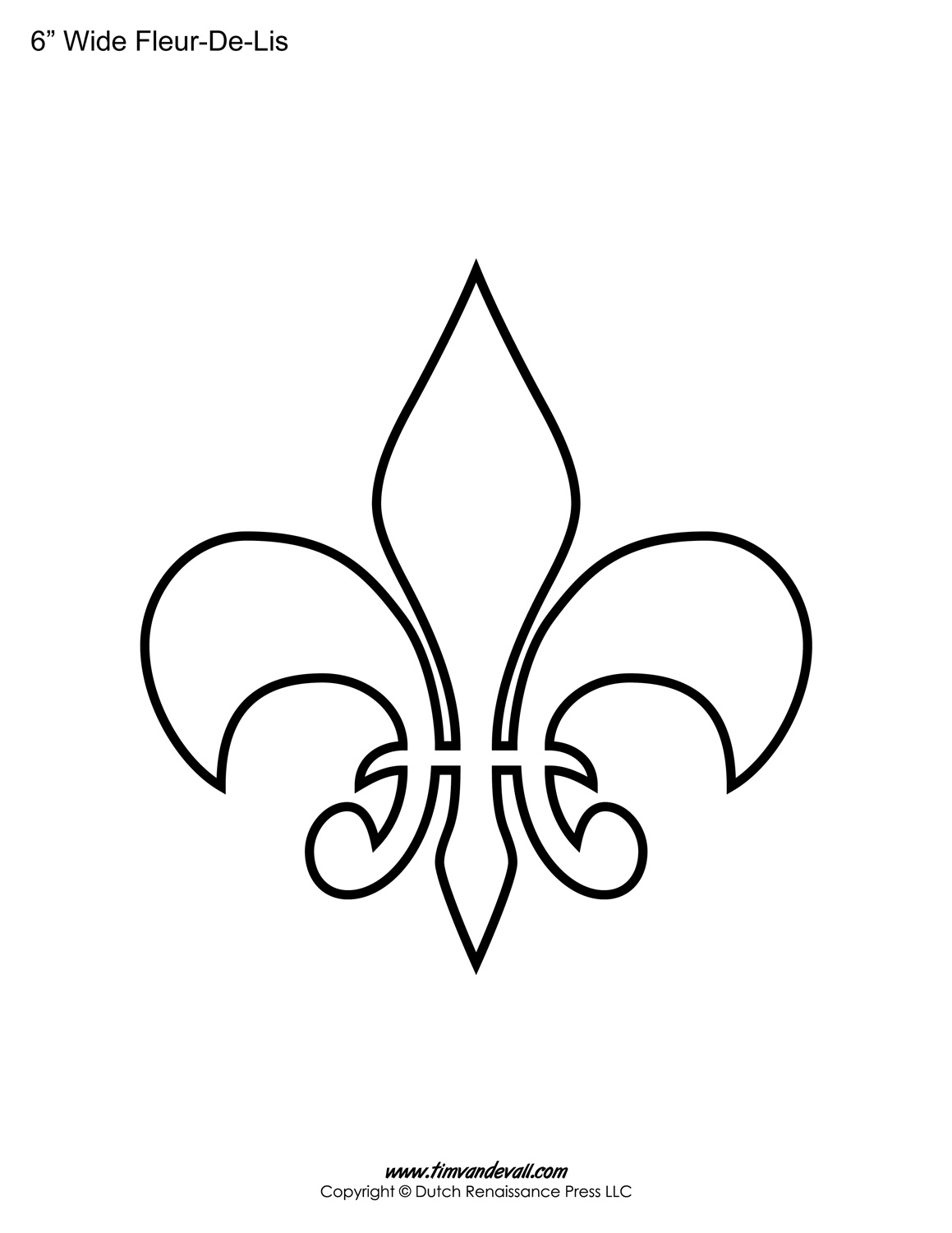 Fleur de lis template â tims printables