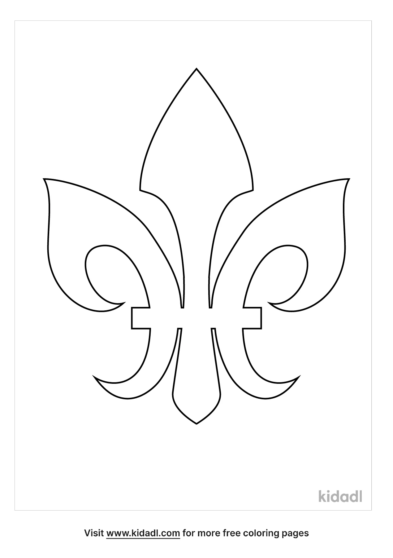 Free fleur de lis coloring page coloring page printables