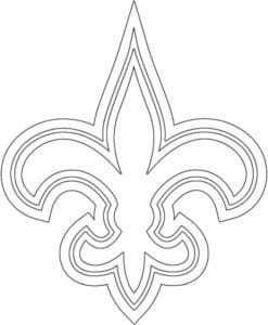 New orleans saints logo coloring page