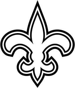 Elegant fleur de lis printable stencil