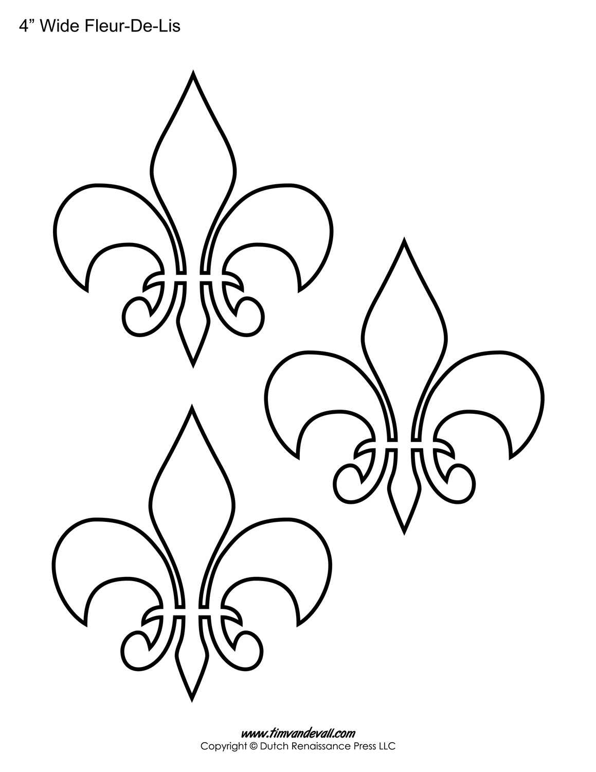 Fleur de lis template â tims printables