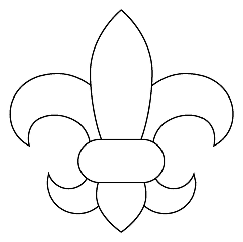 Fleur de lis emoji coloring page free printable coloring pages