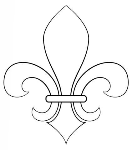 Flor de lis dibujo para colorear flor de lis dibujo flor de liz dibujo pãginas para colorear para imprimir gratis