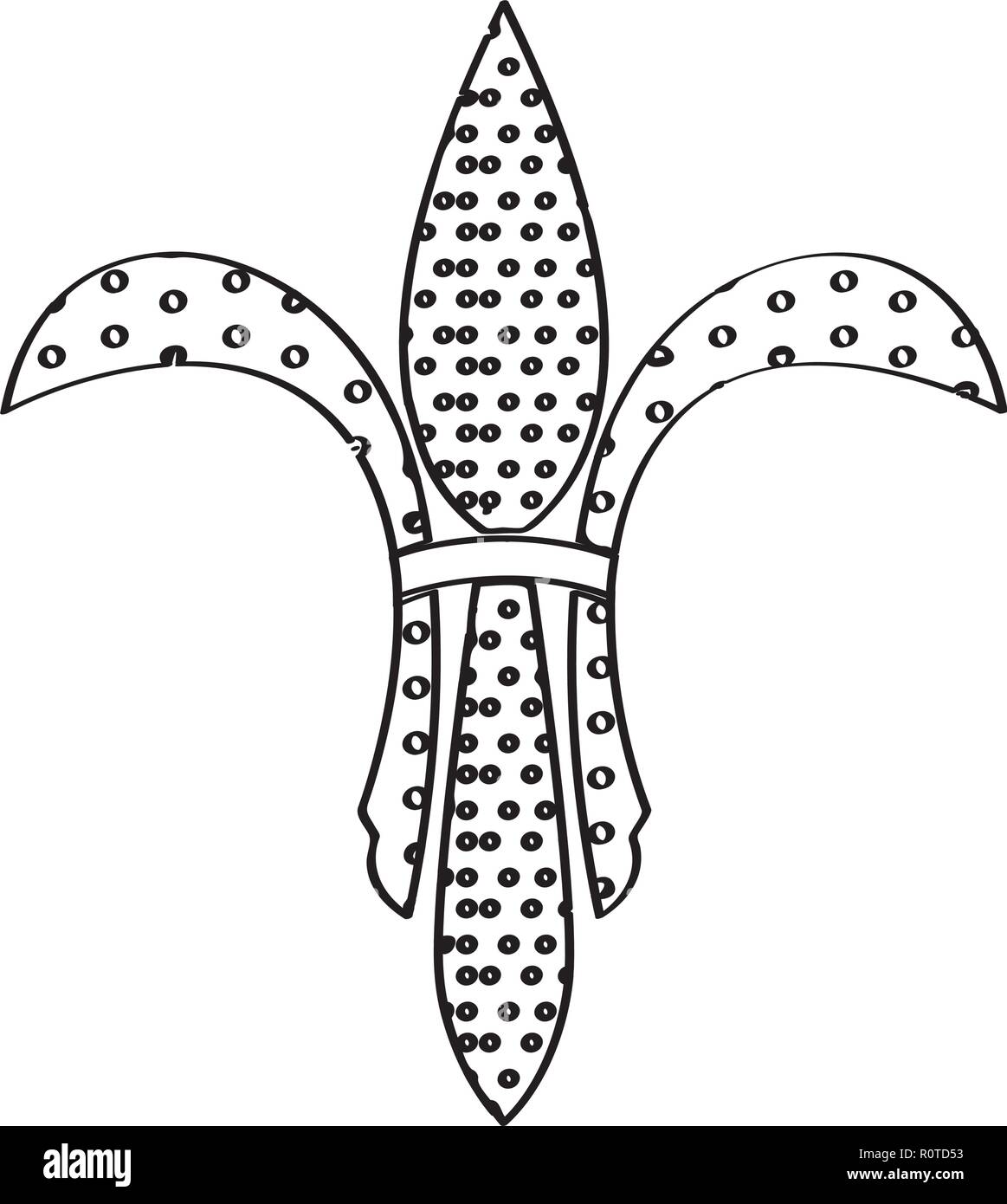 Fleur de lis vector black and white stock photos images