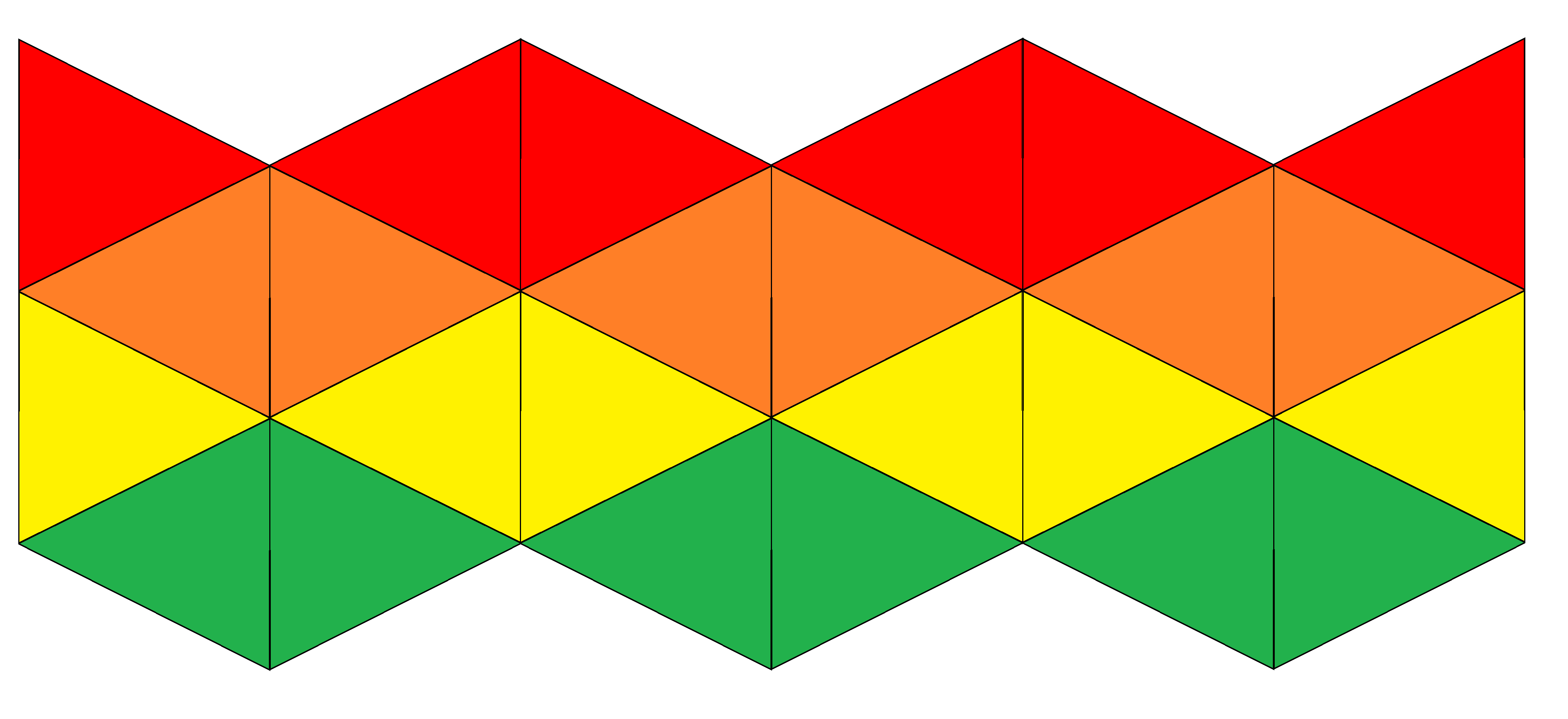 Kaleidocycle most up