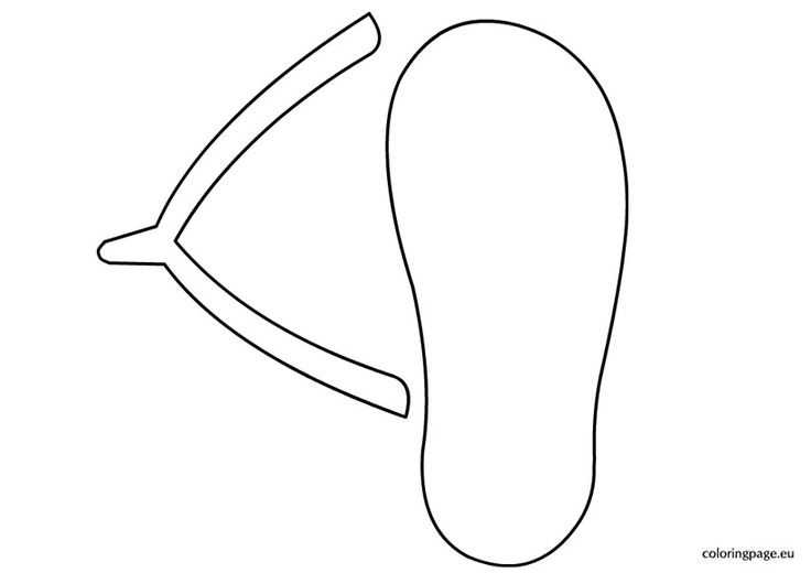 Flip flop template printable flip flop craft coloring pages puppy coloring pages