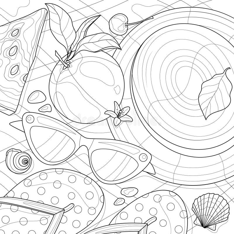 Coloring flip flops stock illustrations â coloring flip flops stock illustrations vectors clipart