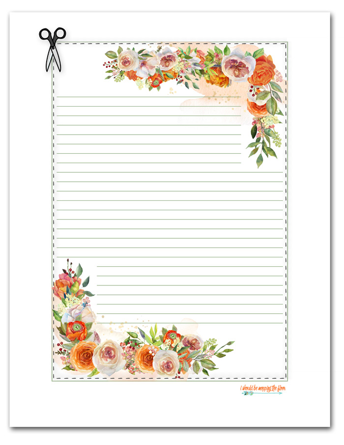 Free printable stationery i should be mopping the floor