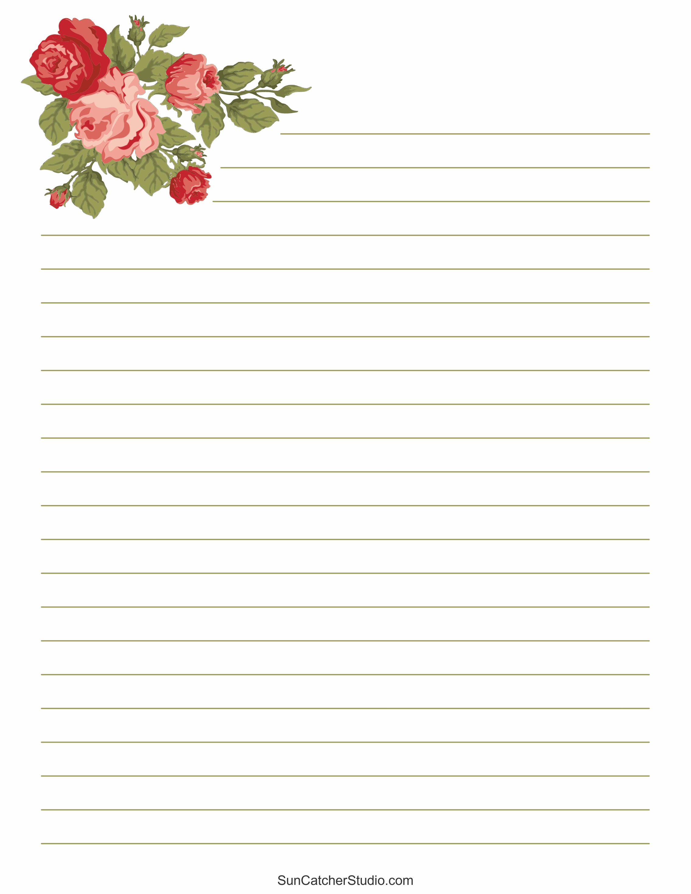 Free printable stationery and lined letter writing paper â diy projects patterns monograms designs templates