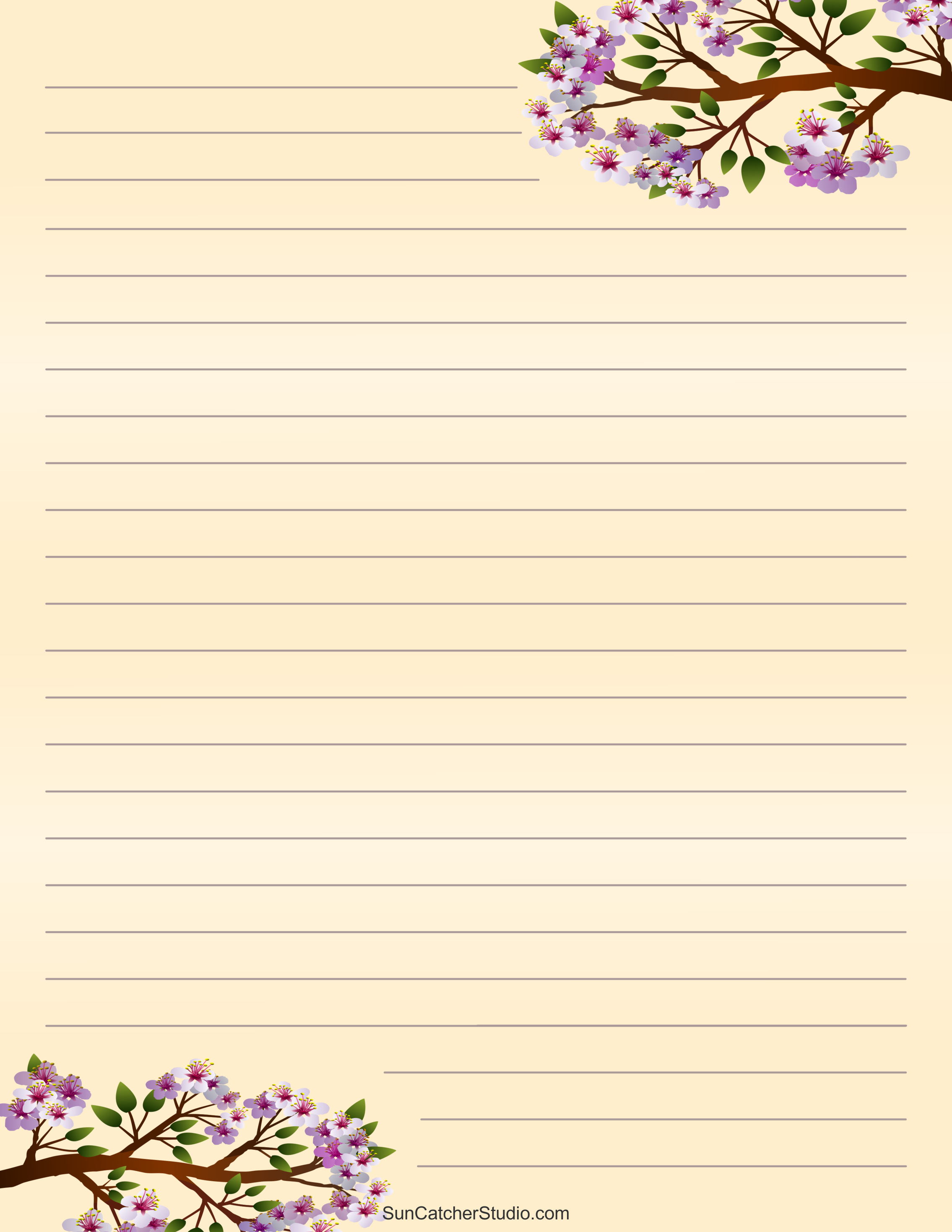 Free printable stationery and lined letter writing paper â diy projects patterns monograms designs templates