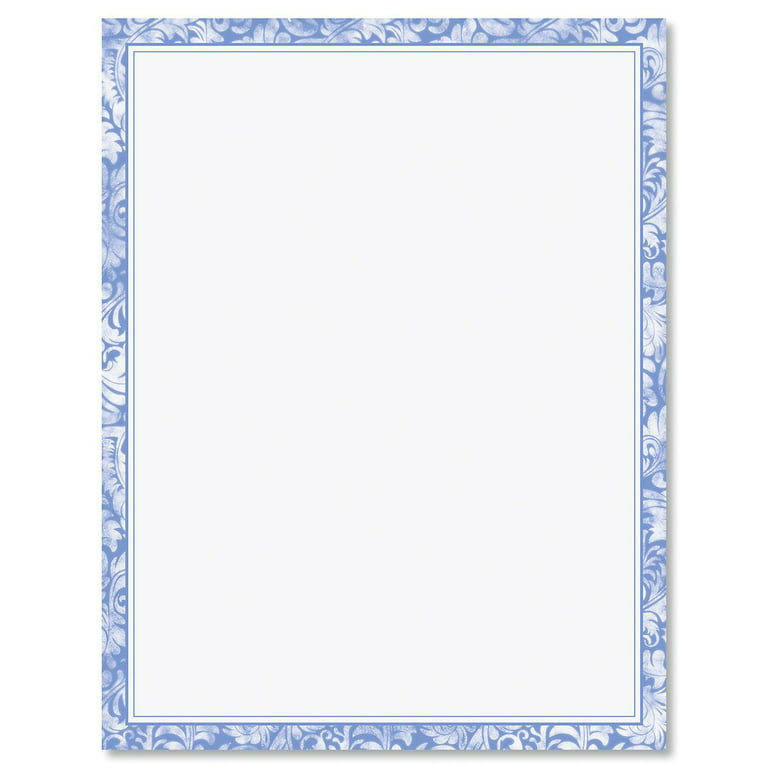 Current blue alluring border easter letter papers