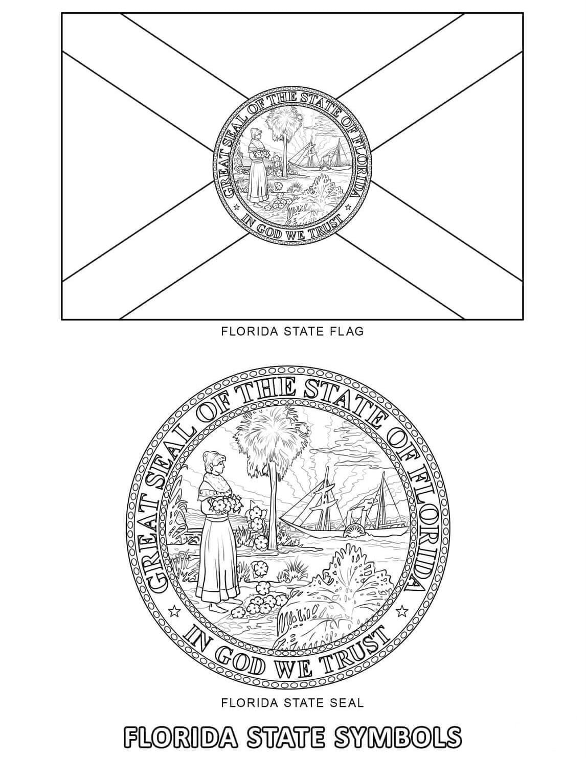 Florida coloring pages printable for free download