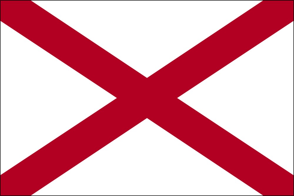 Free printable alabama state flag color book pages x