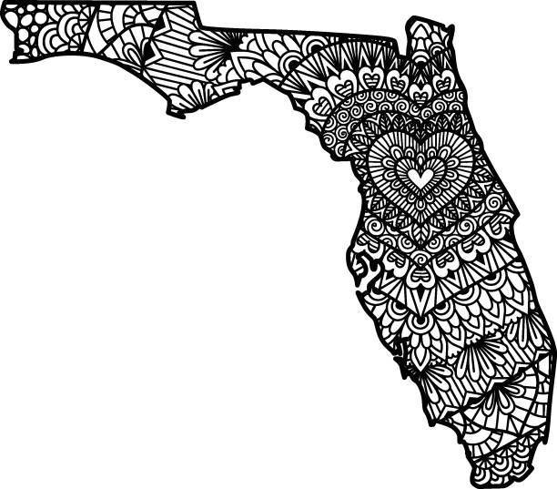 Florida state stock illustrations royalty