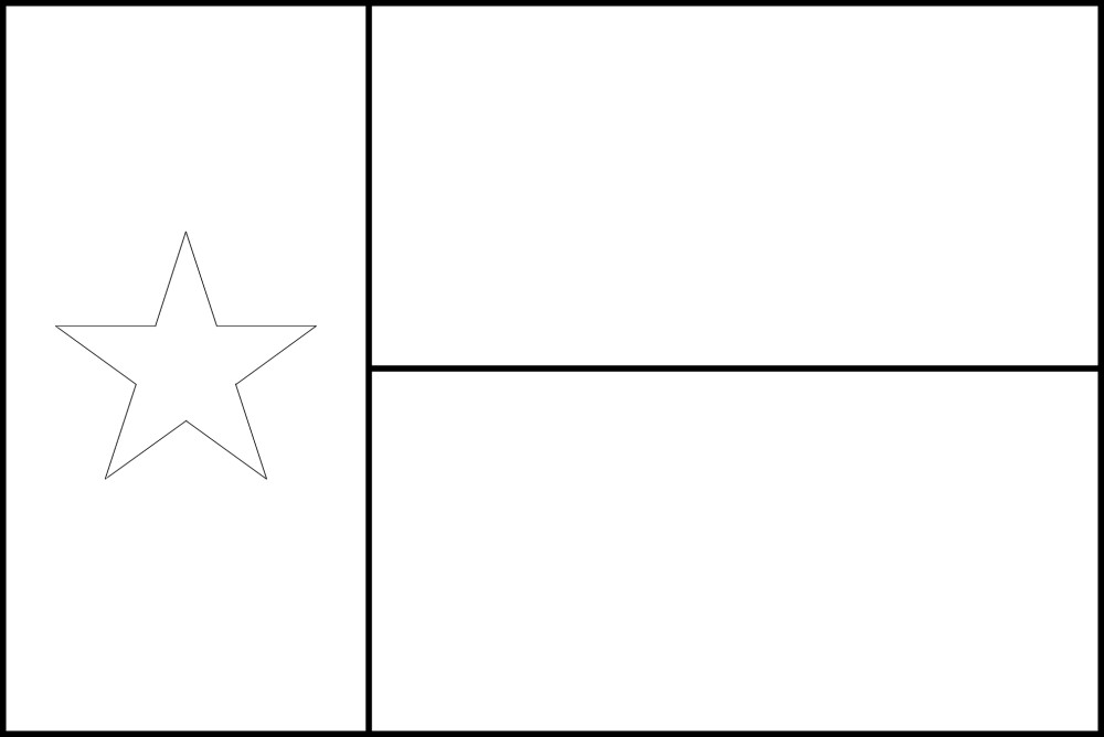 Free printable texas state flag color book pages x