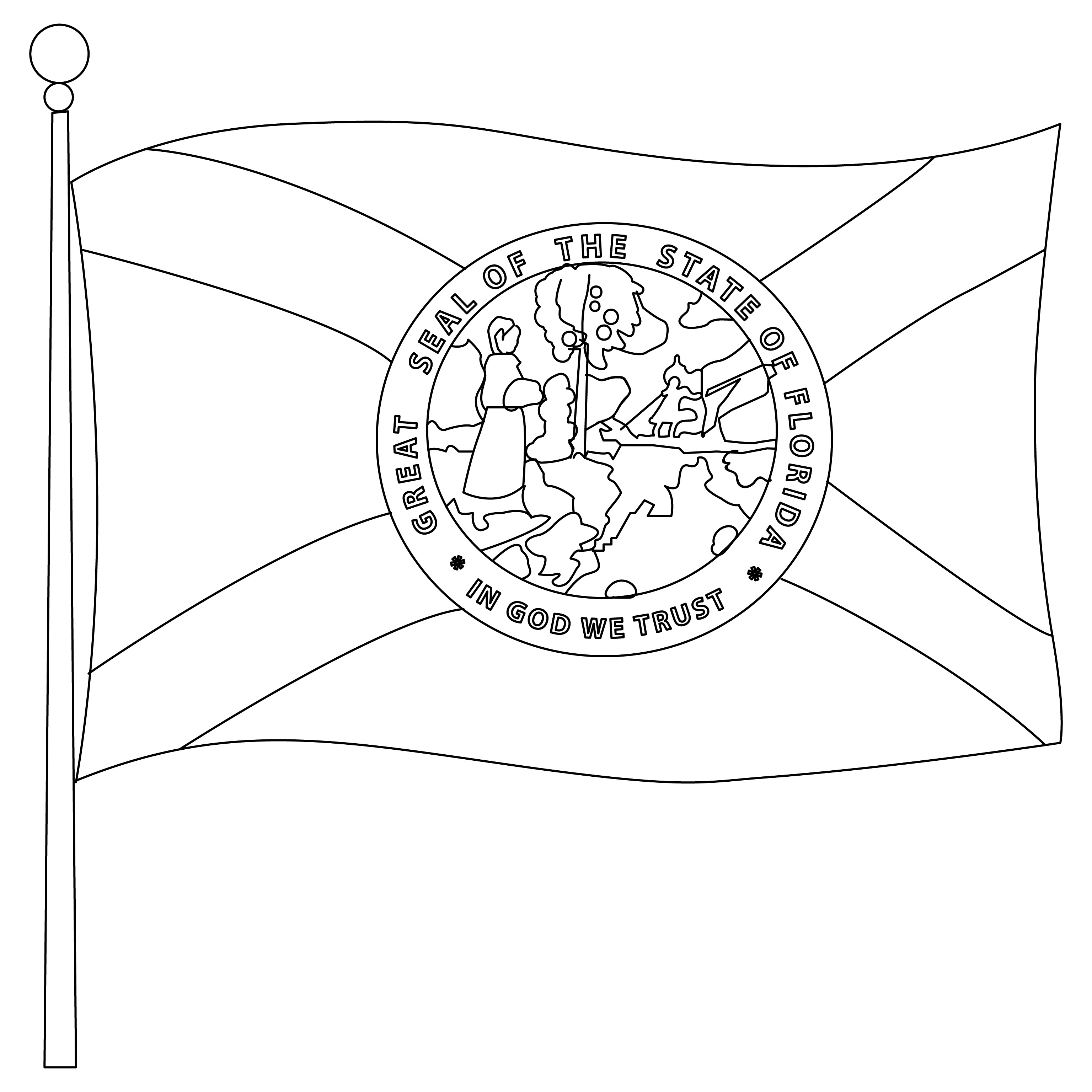 How to draw the state flag of florida