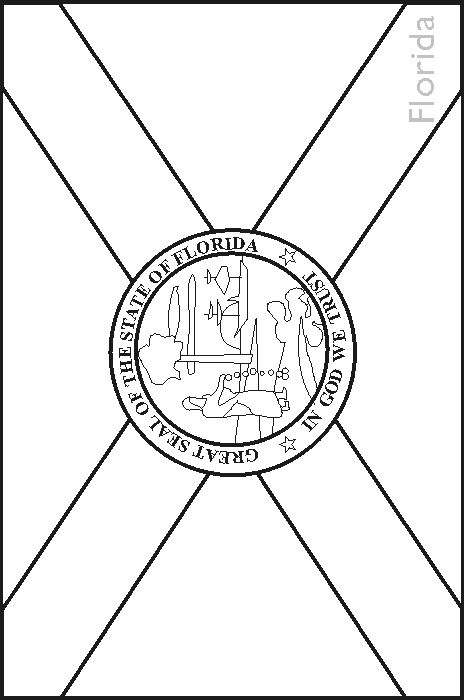 Florida facts for children a to z kids stuff flag coloring pages florida state flag state symbols