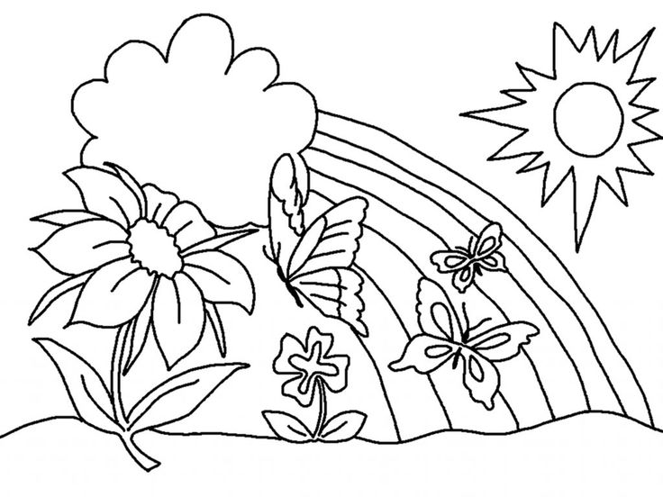 Free printable flower coloring pages for kids