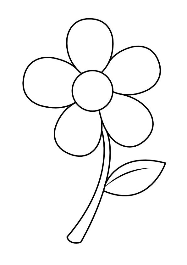 Coloring pages free printable flower coloring pages for kids