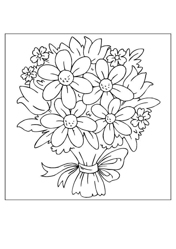 Free printable flower coloring pages for kids
