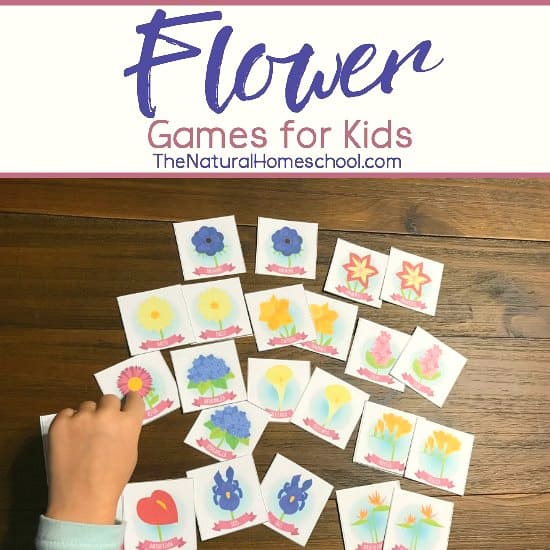 Free flower matching game printable