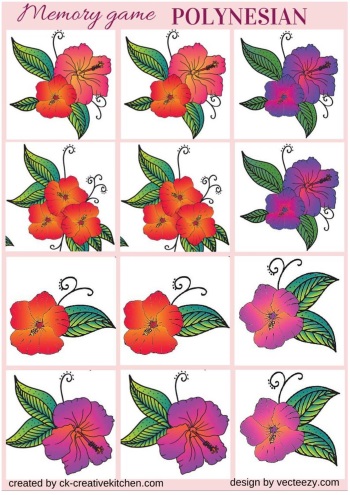Rose and polynesian flower