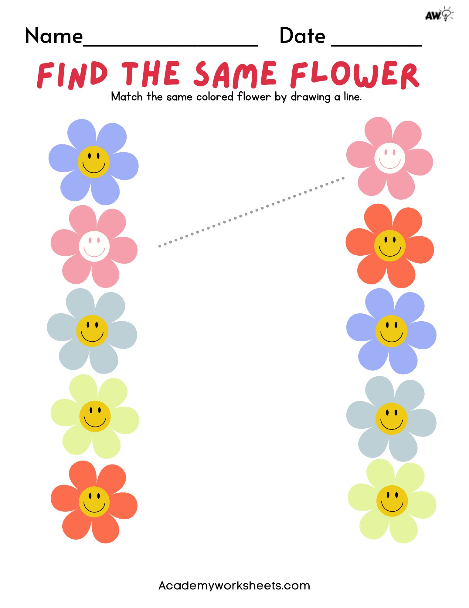 Top free kindergarten matching worksheets